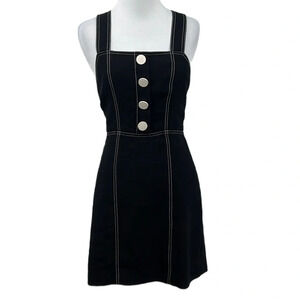 La‎ Maison Talulah Dress Womens XS Black Twilight Mini Criss Cross Back